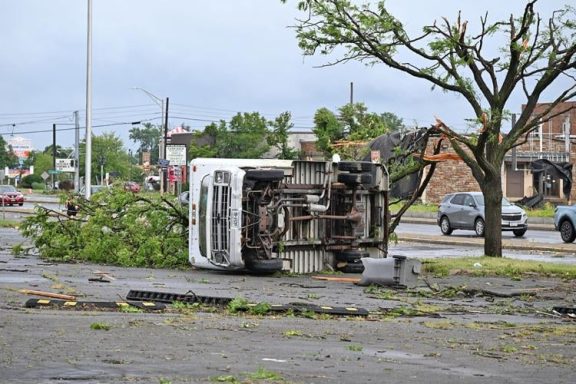 Overturned Camper