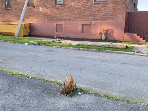 Power Pole Snapped